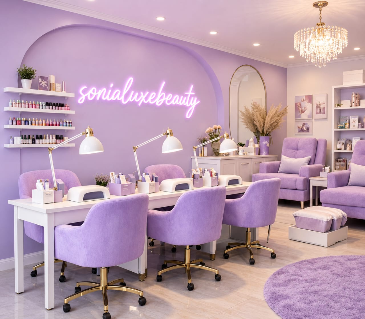 Sonialuxebeauty Salon Workshop Interior